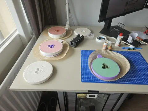 Zuil lamp, making of