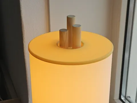 Zuil lamp, making of